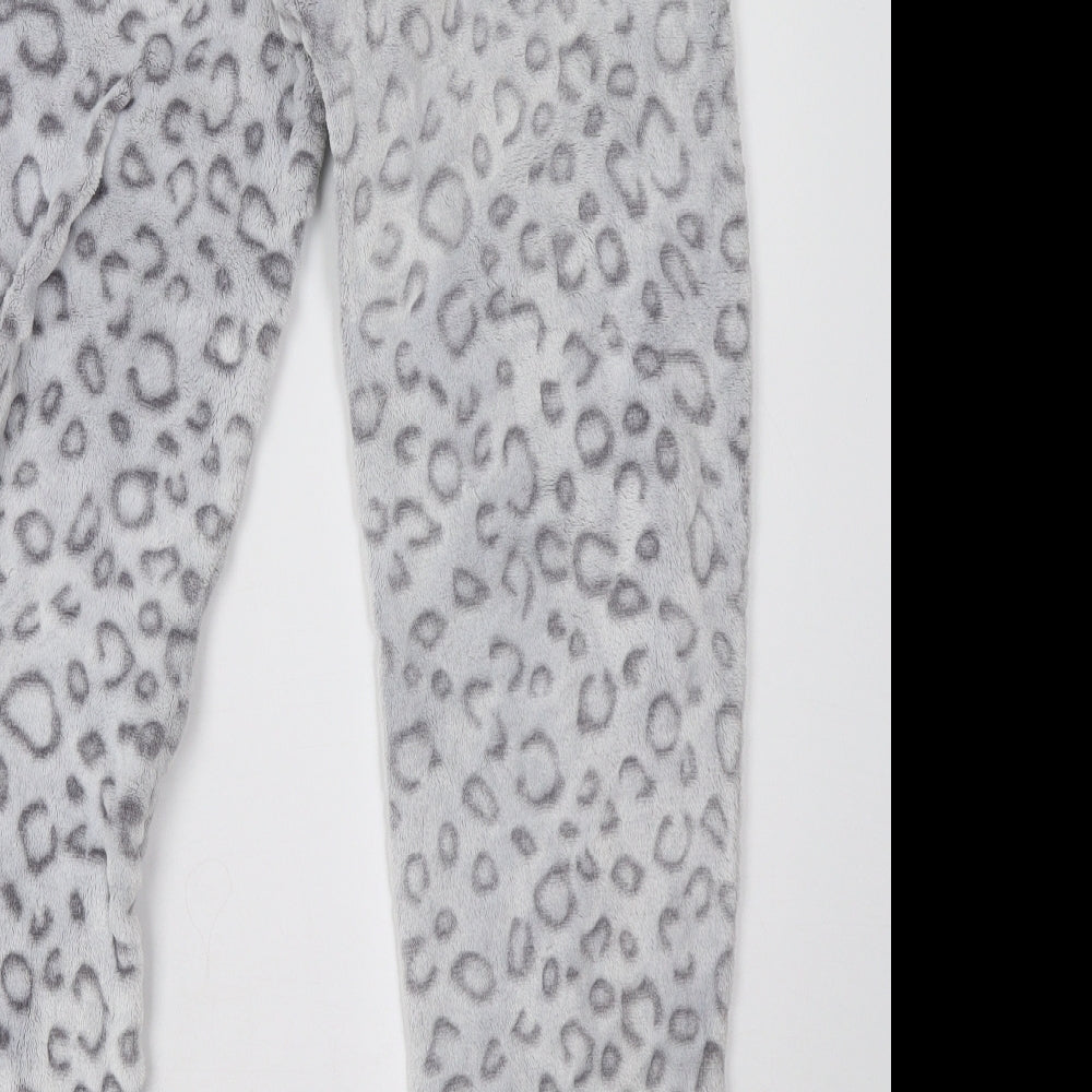 BM Womens Grey Animal Print Pyjama Pants Size 14