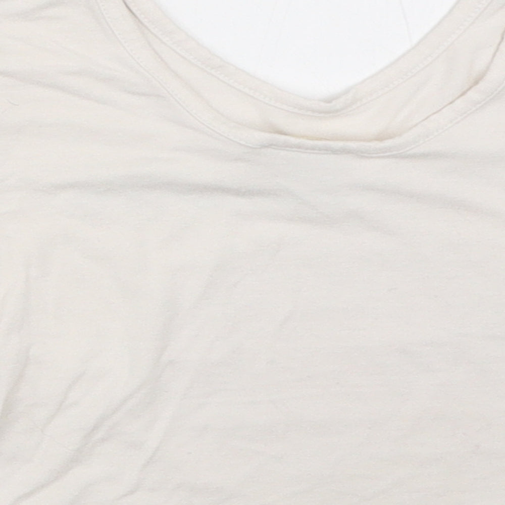 River Island Girls Ivory Cropped T-Shirt Size 7-8 Years