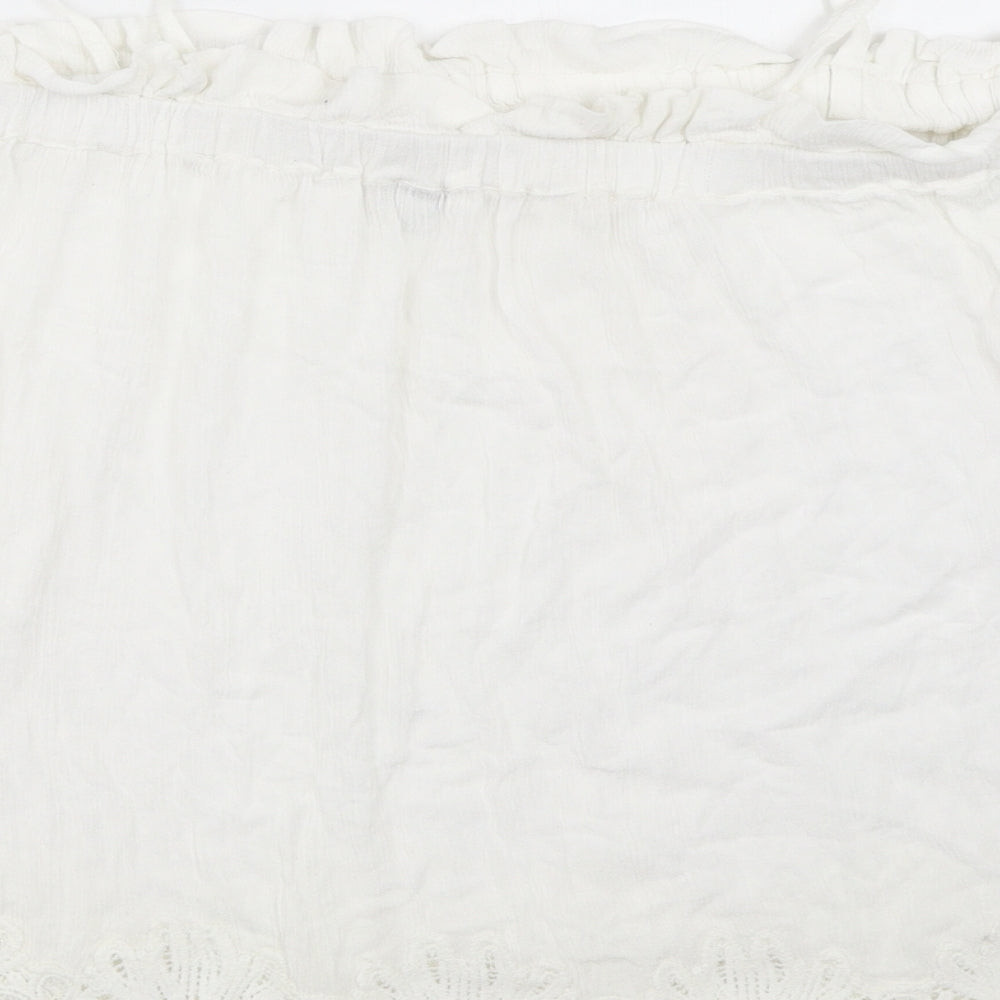 River Island Womens White Basic Blouse Size 10