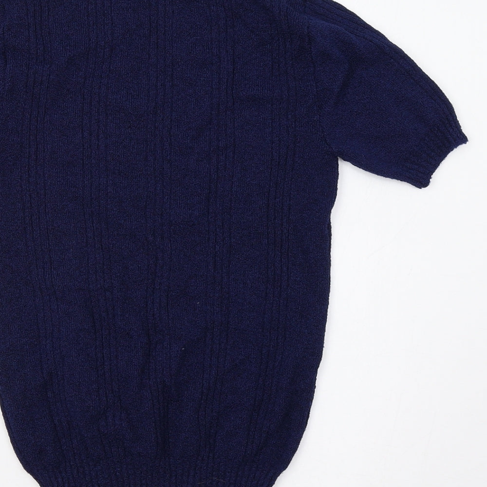 M&S Womens Blue Pullover Jumper Size 14