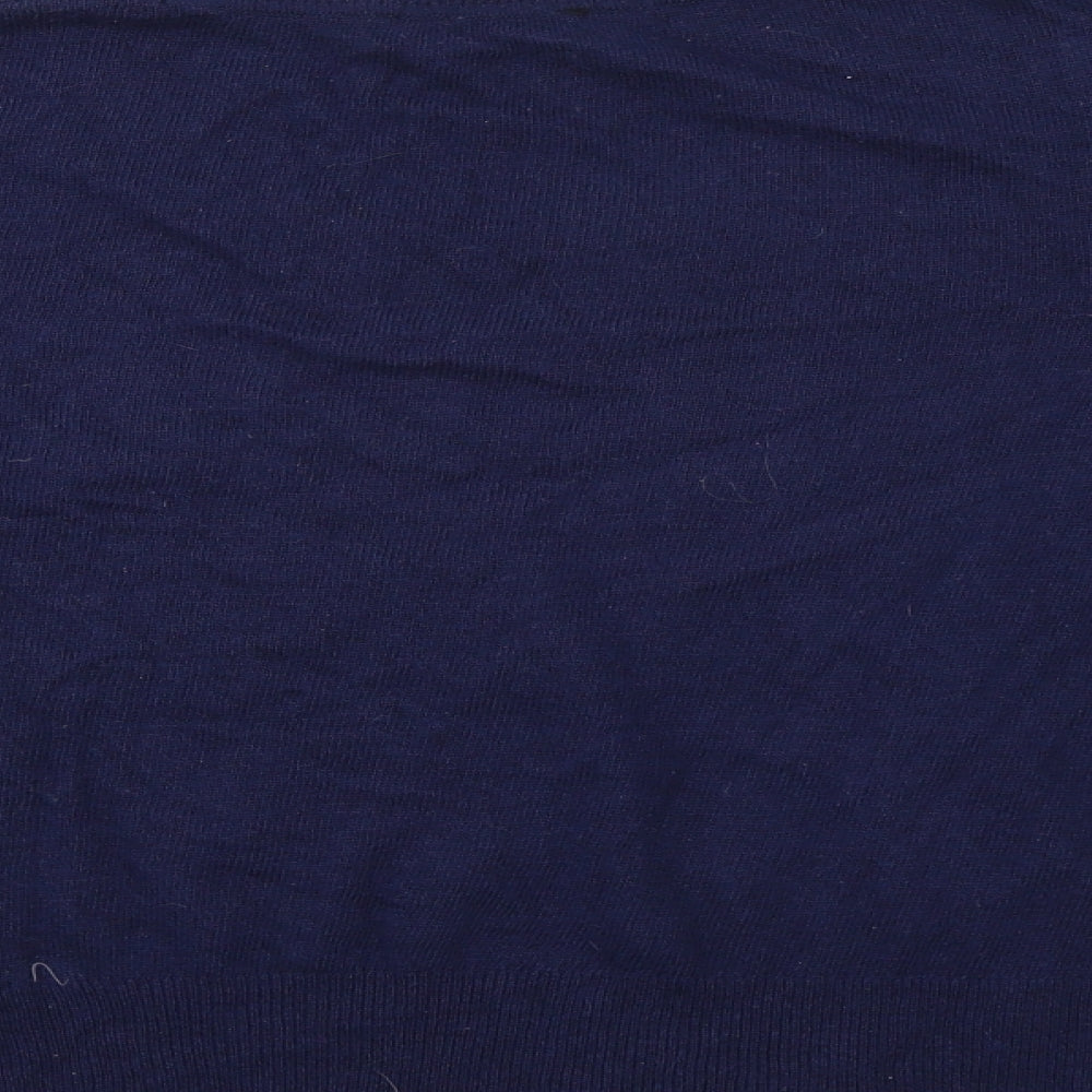 M&S Womens Black Henley Jumper Size 16