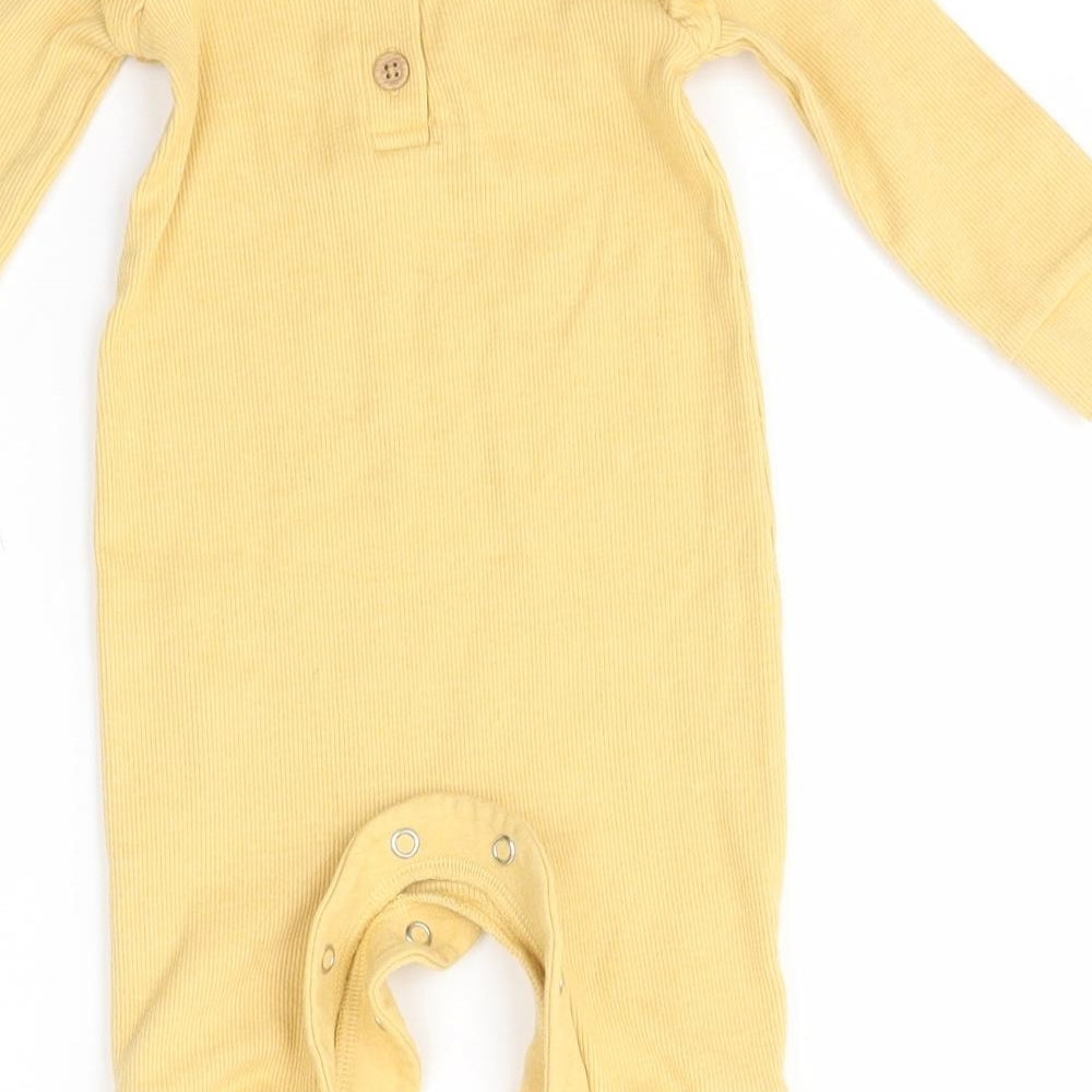 George Baby Yellow Babygrow One-Piece Size 3-6 Months