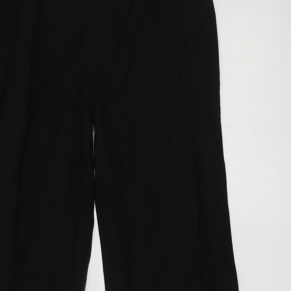 Papaya Womens Black Trousers Size 10 L26 in