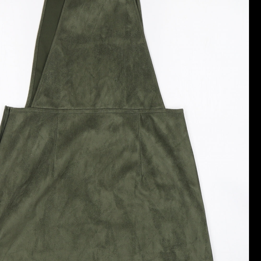 Primark Womens Green Pinafore/Dungaree Dress Size 14
