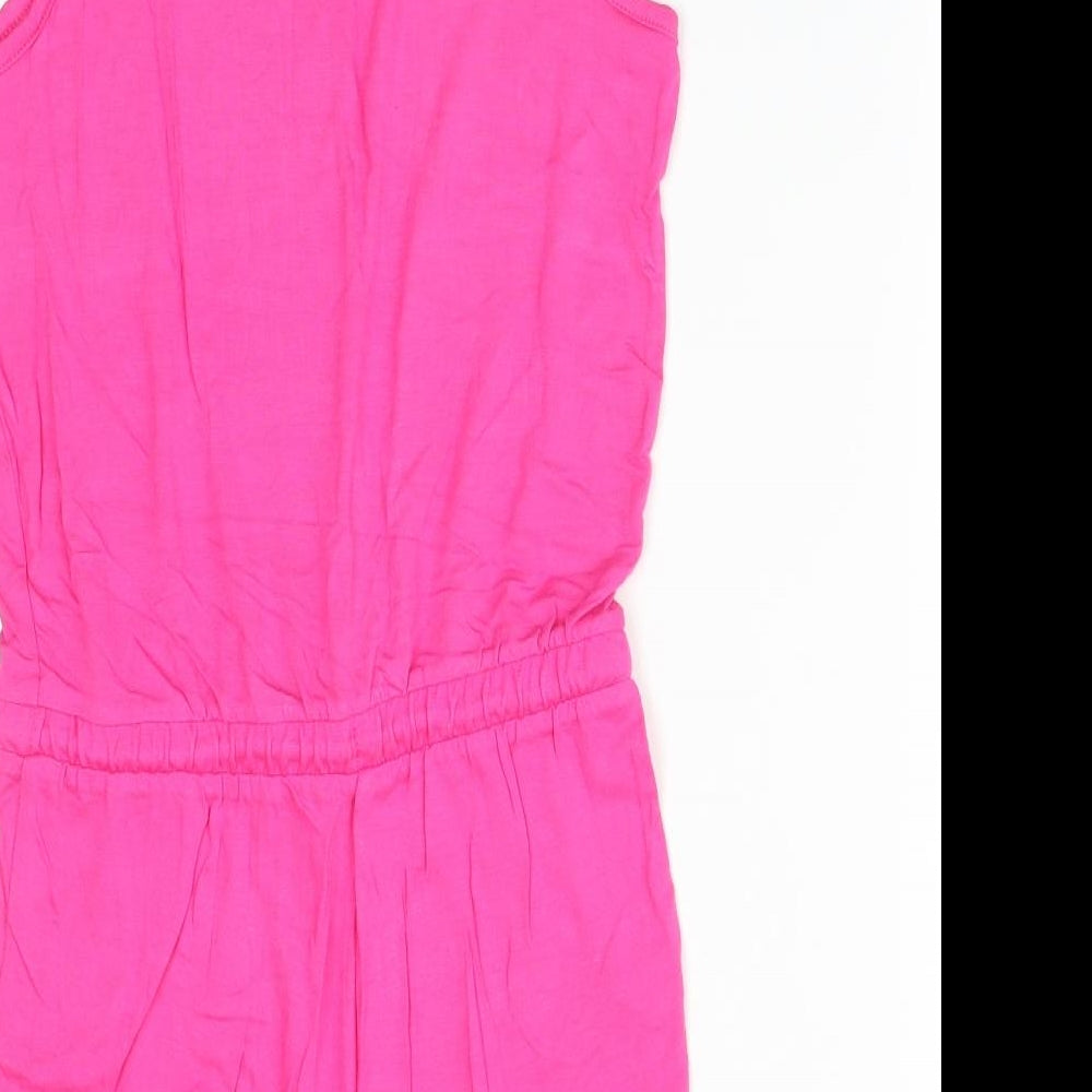 M&S Girls Pink Playsuit One-Piece Size 10-11 Years
