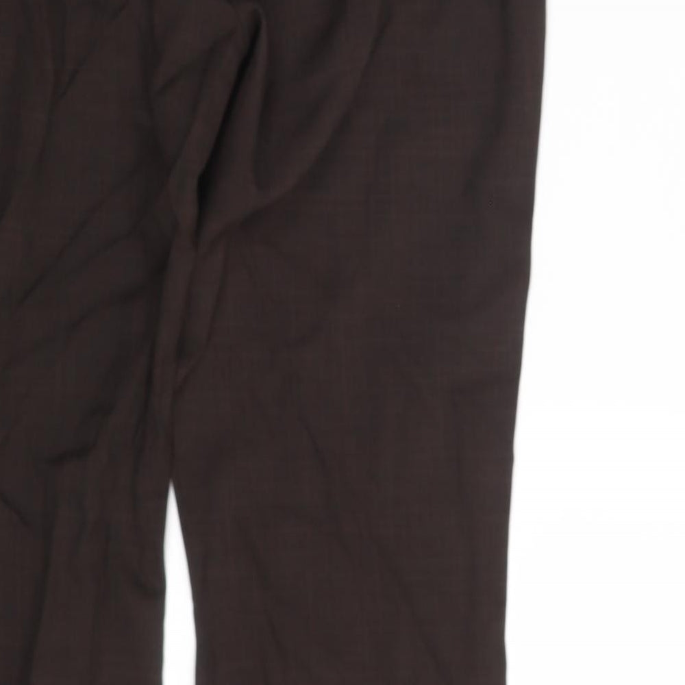 NL Collection Womens Brown Trousers Size 10 L28 in