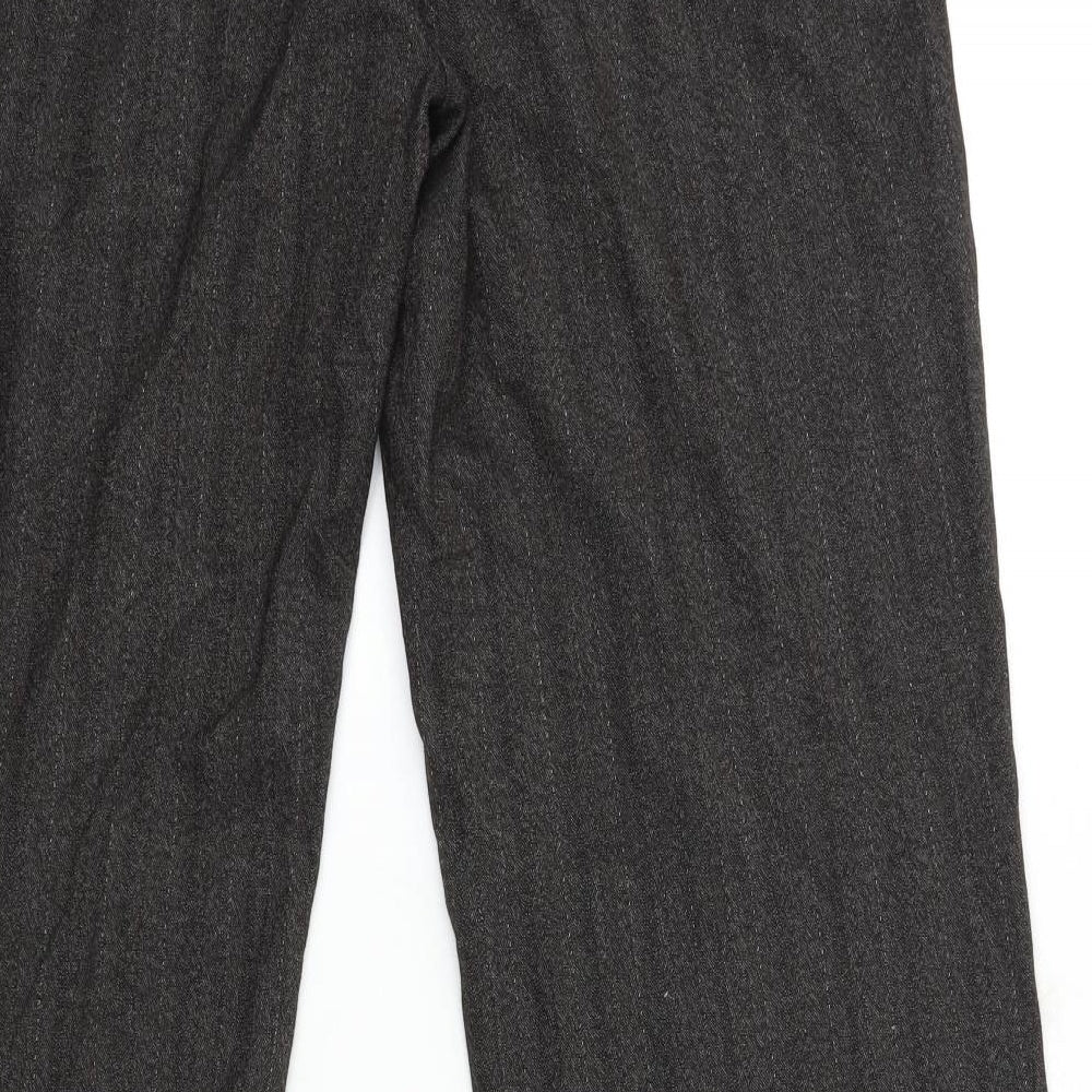 Dunnes Stores Womens Brown Striped Trousers Size 34 in L32 in
