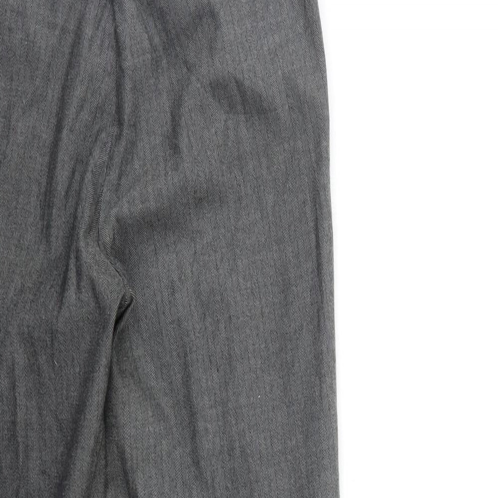 Papaya Womens Grey Trousers Size 8 L27 in