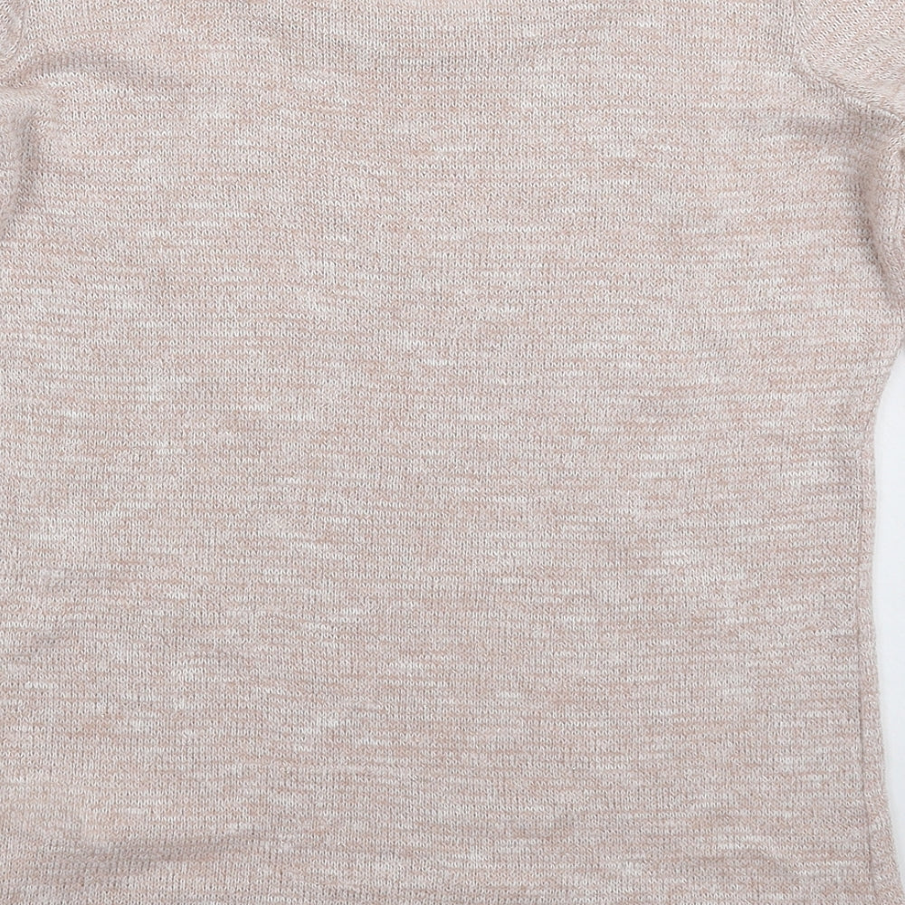 New Look Womens Beige Knit Pullover Jumper Size 10