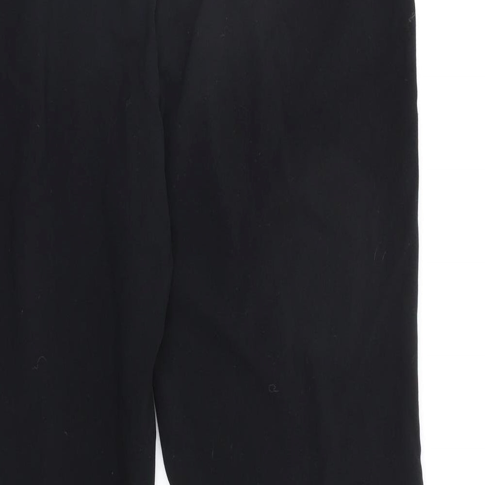 M&S Womens Black Trousers Size 14 L28 in