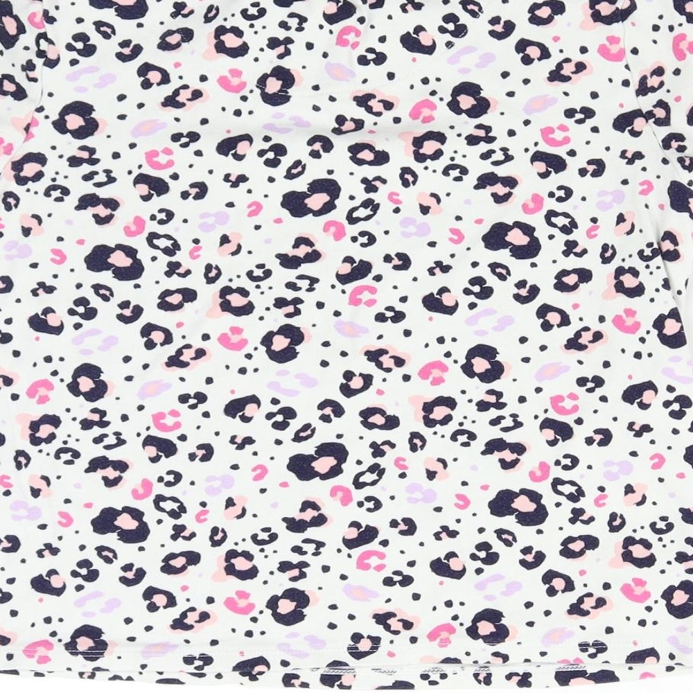 George Girls Multicoloured Animal Print Basic T-Shirt Size 11-12 Years