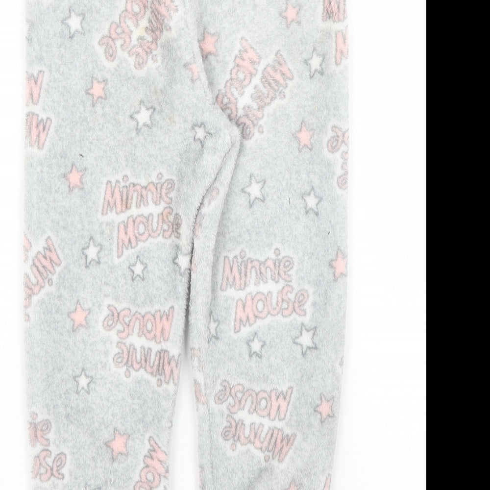 Primark Girls Grey Solid Capri Pyjama Pants Size 3 Years - Minnie Mouse
