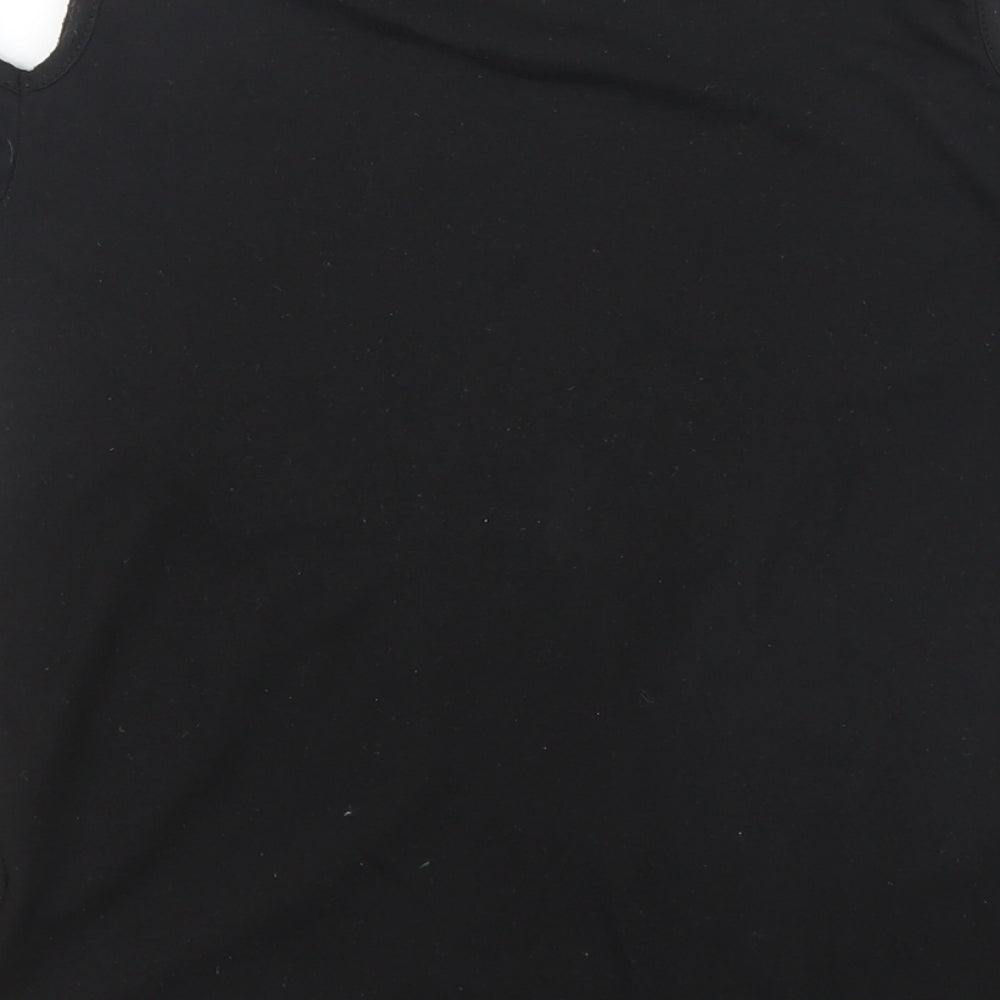 Primark Girls Black Basic T-Shirt Size 7 Years