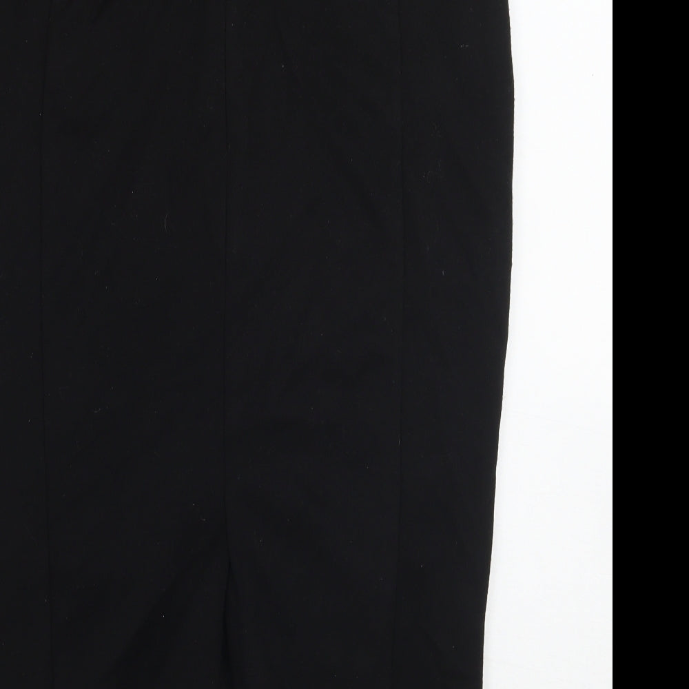 Definitions Womens Black A-Line Skirt Size 10