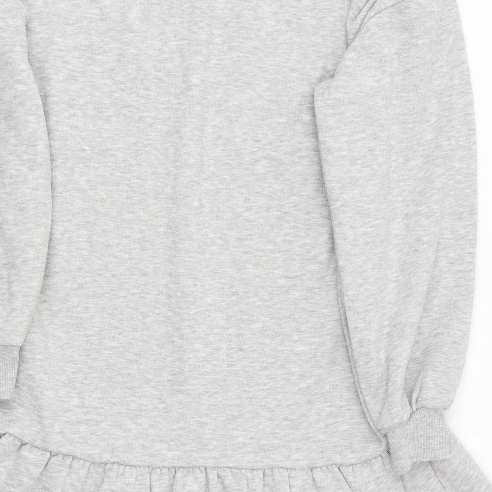 Florence and Fred Womens Grey Fit & Flare Size 8 - Sweatshirt Dress