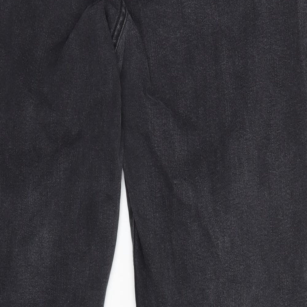 Preworn Womens Grey Straight Jeans Size 12 L30 in