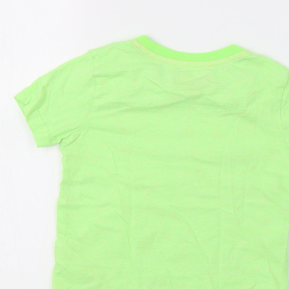 F&F Girls Green Basic T-Shirt Size 3-4 Years