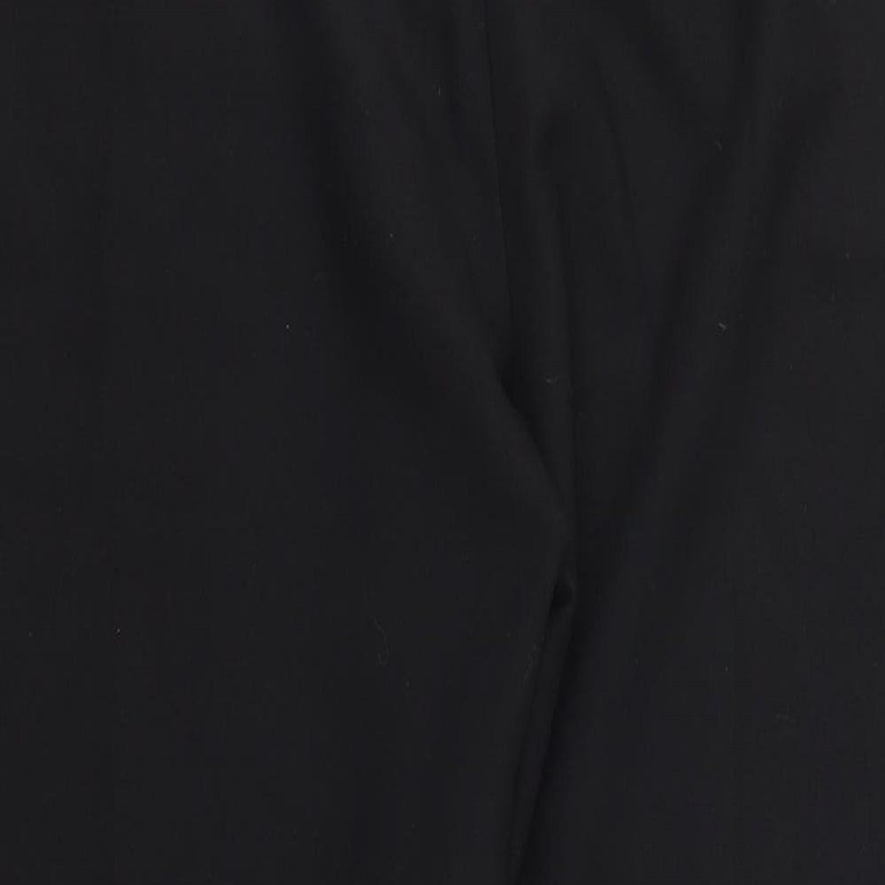 Boohoo Womens Black Trousers Size 12 L24 in