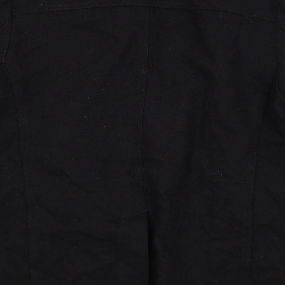 Peacocks Womens Black Pea Coat Coat Size M