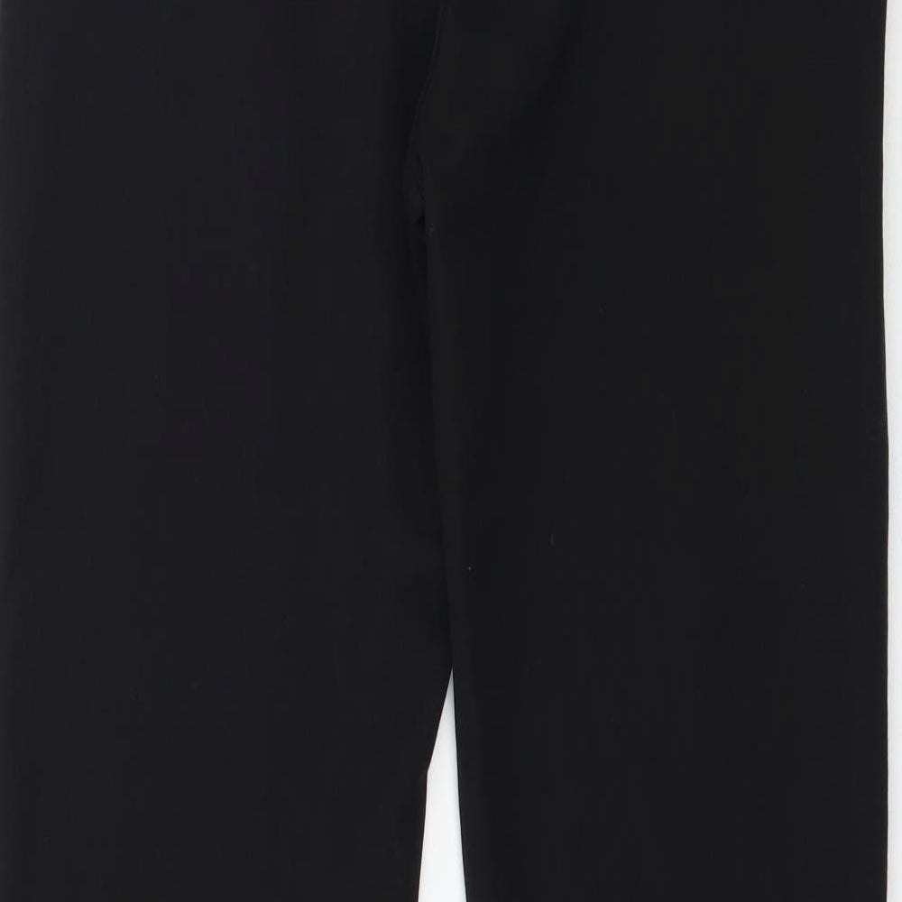 Reverse Womens Black Trousers Size 8 L30 in - Work Office