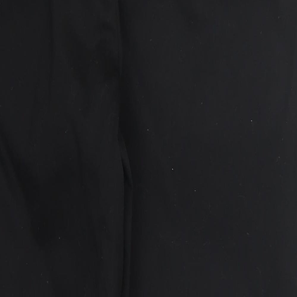 Marks and Spencer Womens Black Trousers Size 14 L24.5 in