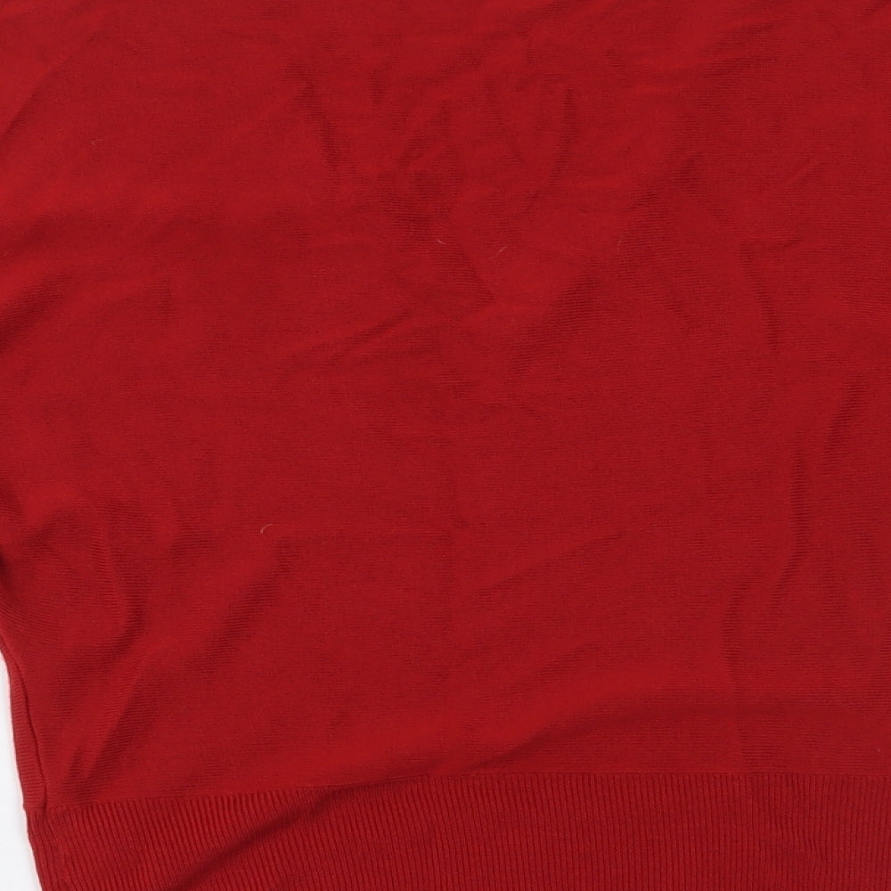 Marks and Spencer Womens Red Basic Blouse Size 8
