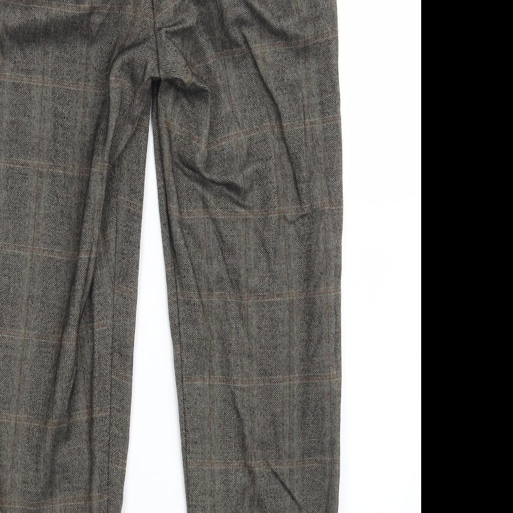 F&F Womens Brown Trousers Size 6 L27 in