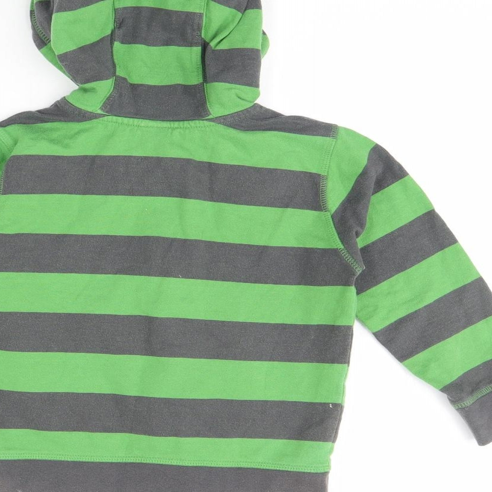 Urban Rascals Boys Green Striped Jacket Size 3 Years
