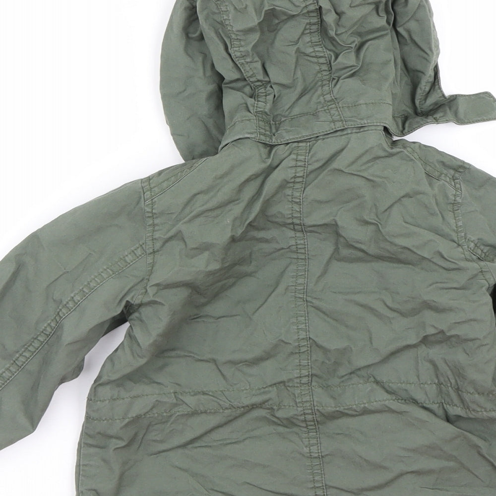 H&M Boys Green Jacket Coat Size 2 Years