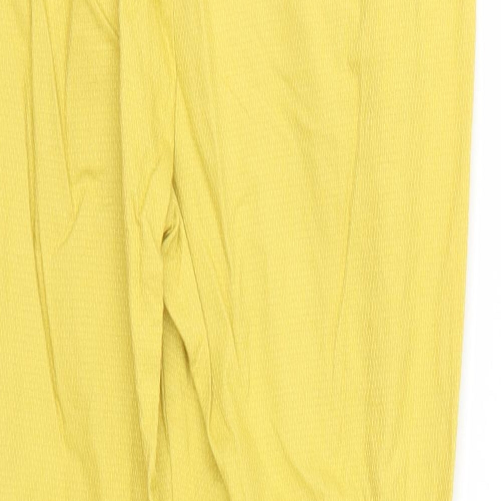 NEXT Womens Yellow Trousers Size 8 L24 in