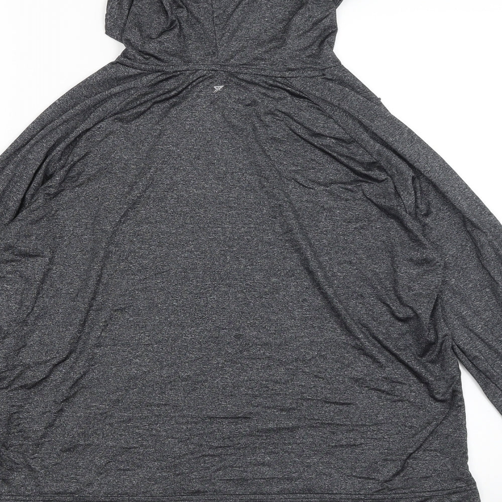 Atmosphere Womens Grey Pullover Hoodie Size 10