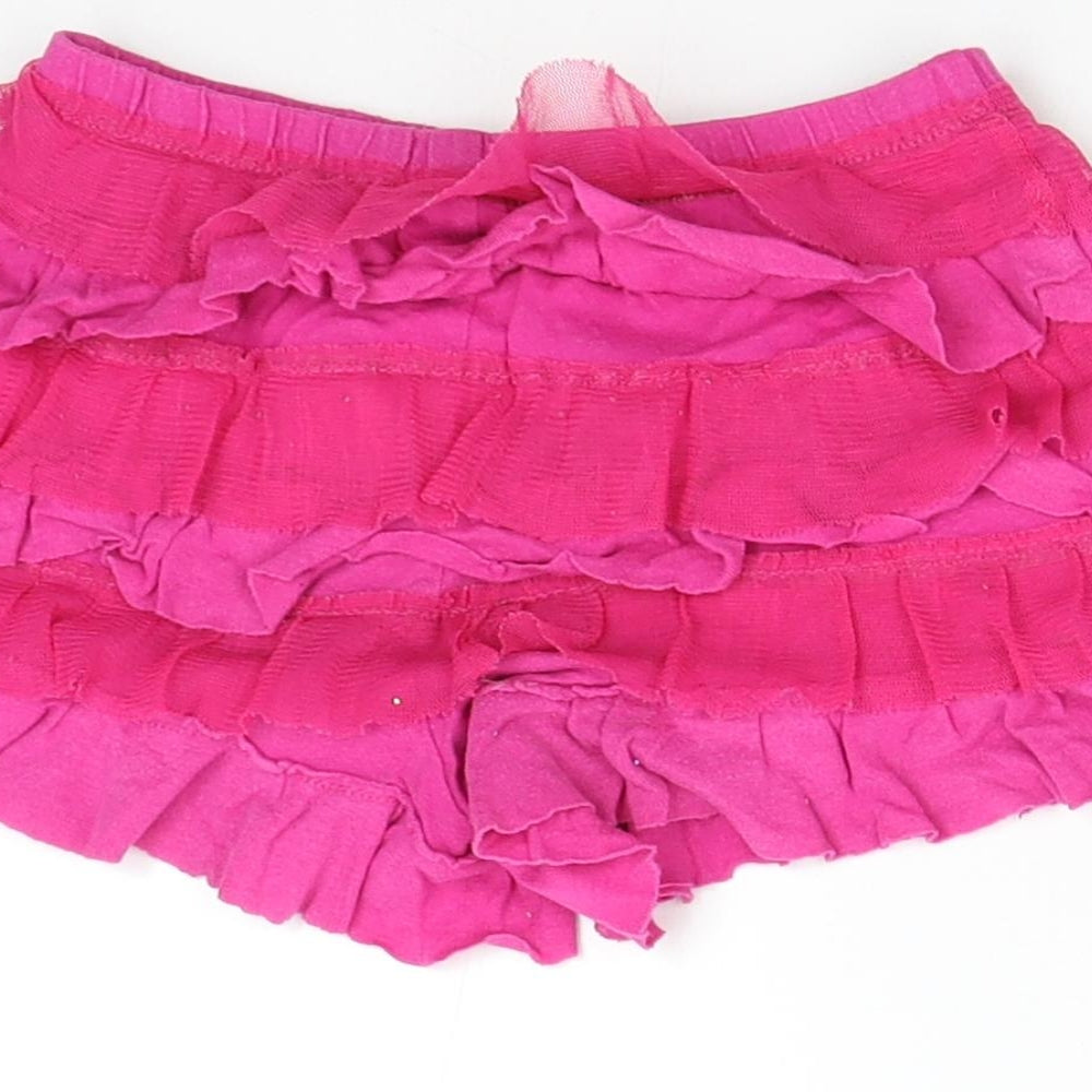1989 Place Girls Pink Hot Pants Shorts Size 4 Years