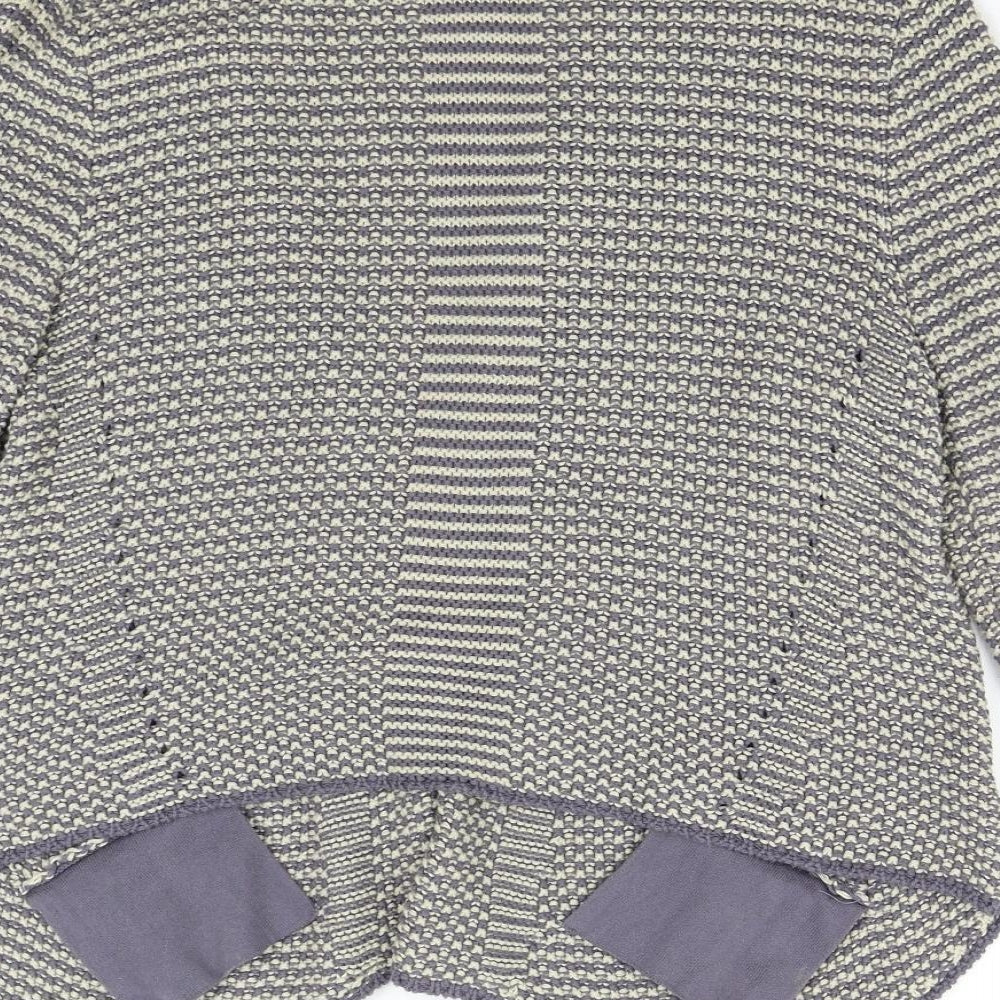 M&S Womens Blue Knit Cardigan Jumper Size 14