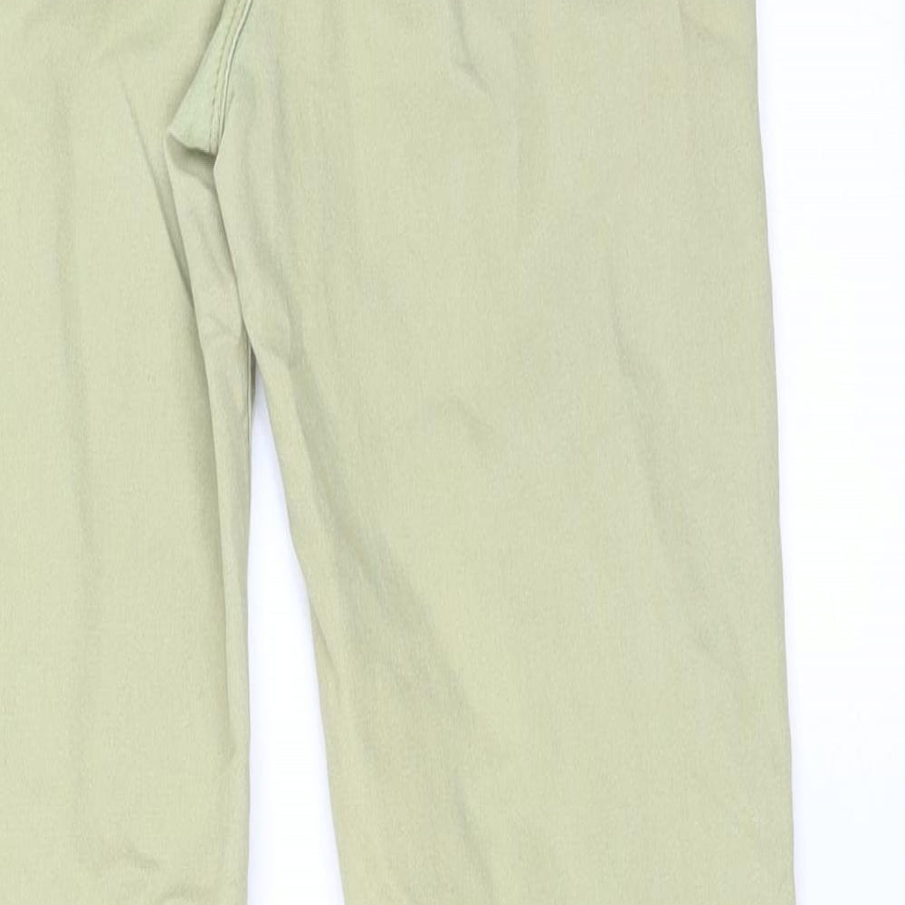 M&S Womens Green Skinny Jeans Size 6 L28 in