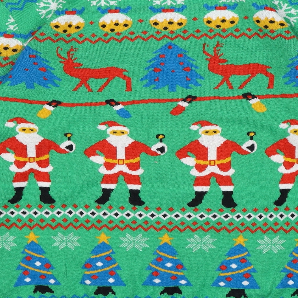 Charles Wilson Mens Multicoloured Pullover Jumper Size XL - Christmas