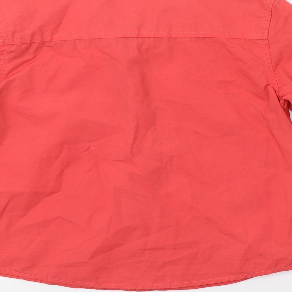 Frendz Boys Red Basic Button-Up Size 3-4 Years