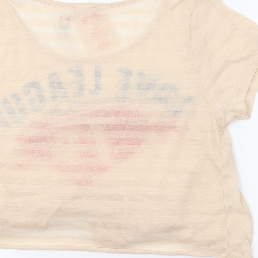 Primark Womens Beige Basic T-Shirt Size 12 - Love League