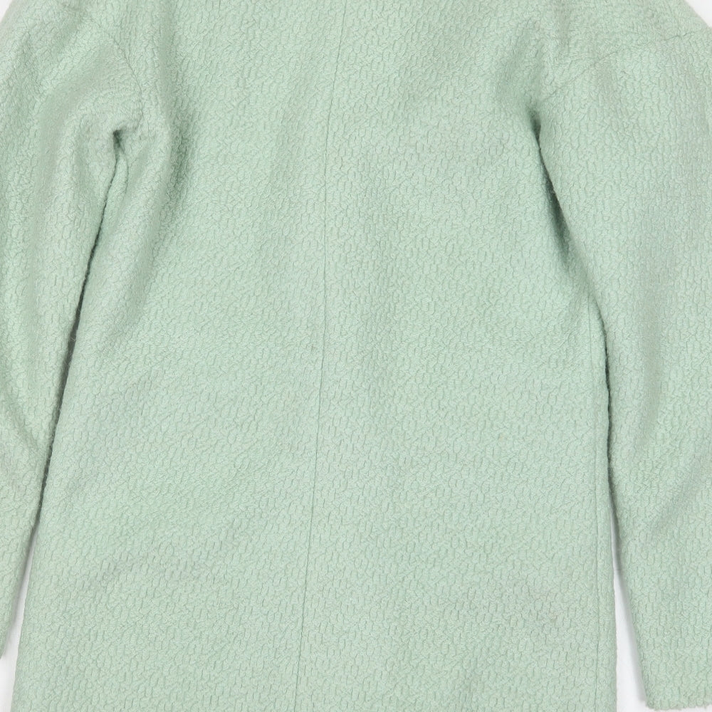 Sheinside Womens Green Pea Coat Coat Size M