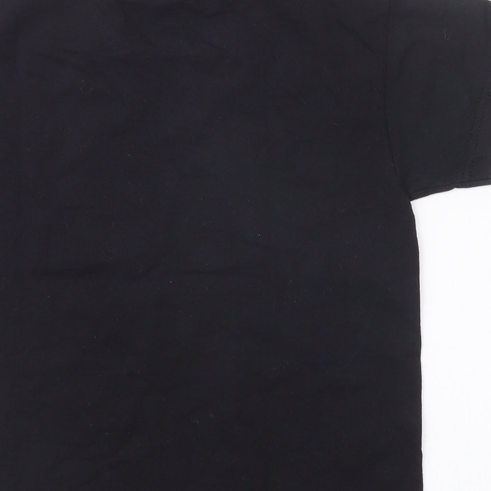 Fruit of the Loom Boys Black Basic T-Shirt Size 5-6 Years