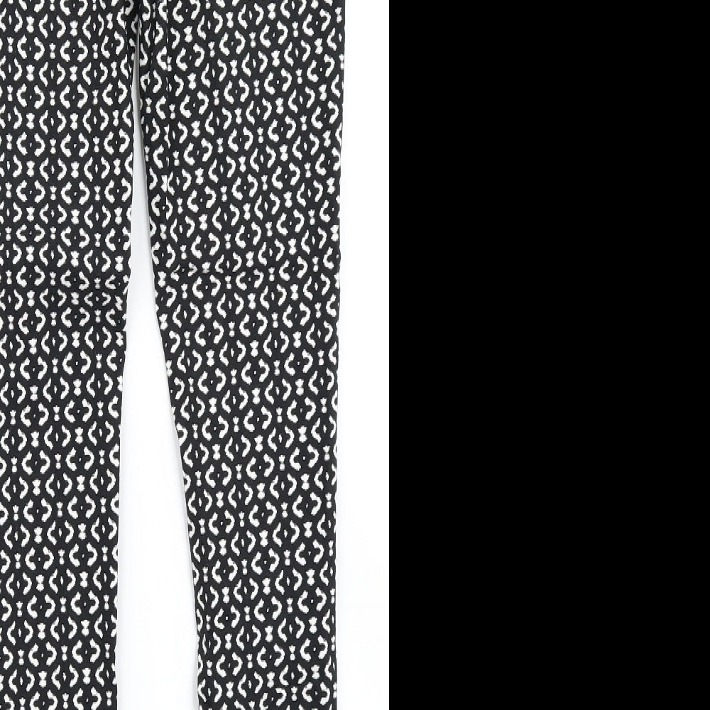 Atmosphere Womens Black Check Dress Pants Trousers Size 10 L28 in