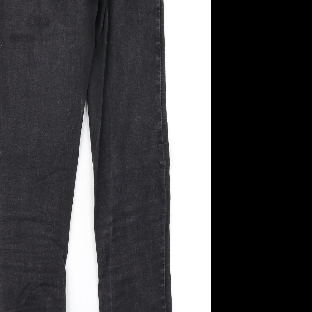 Black Womens Black Denim Skinny Jeans Size 12 L28 in