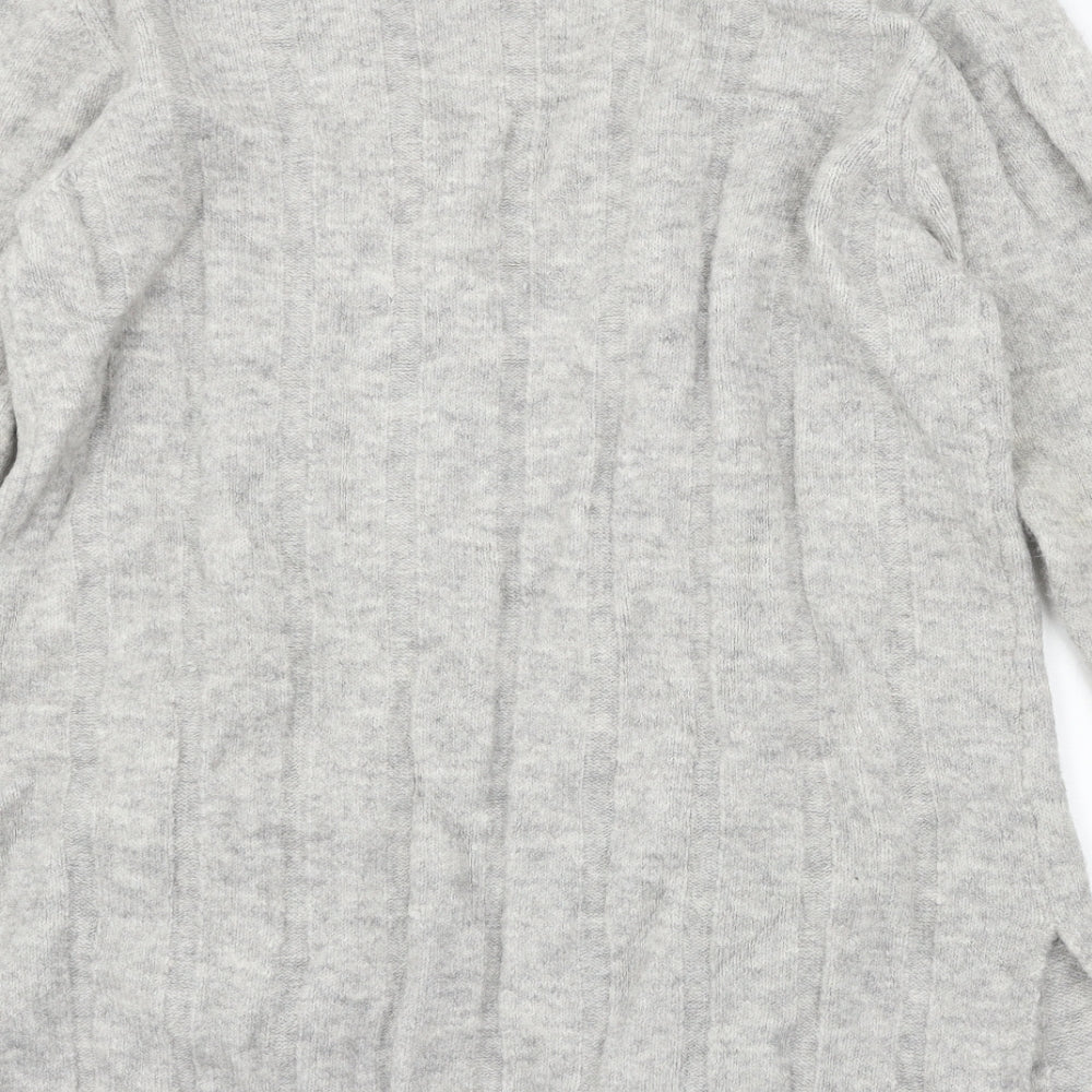Marks and Spencer Womens Grey Knit Cardigan Jumper Size M