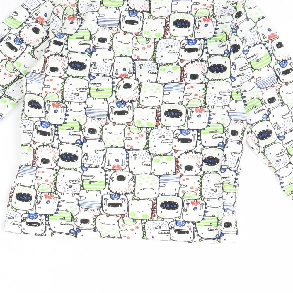 F&F Girls White Spotted Cami Pyjama Top Size 3 Years