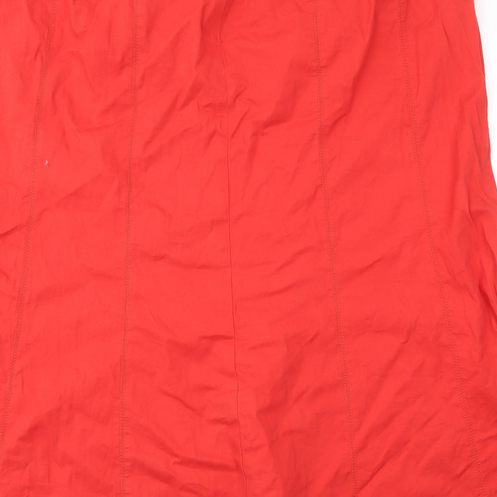 MRONA Womens Red Flare Skirt Size 40 in