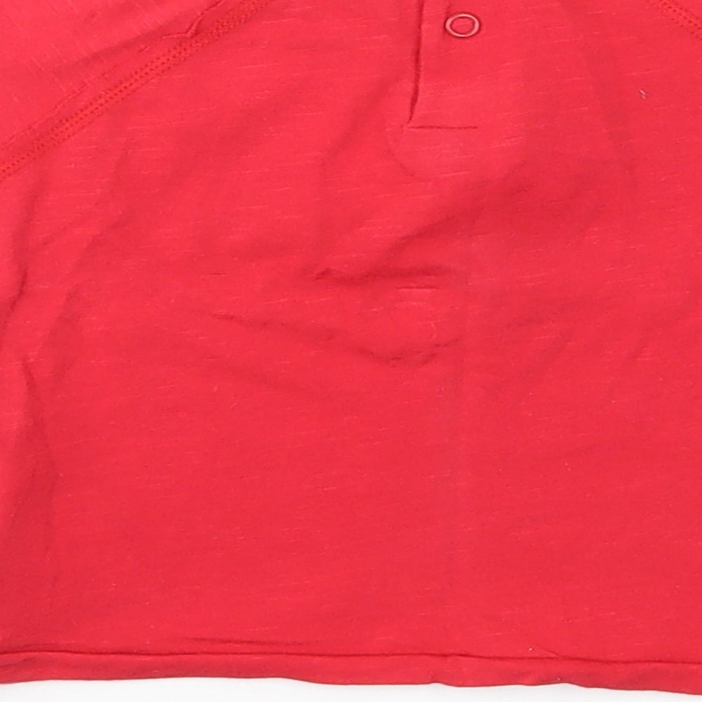 BENETTON Baby Red Basic T-Shirt Size 9-12 Months
