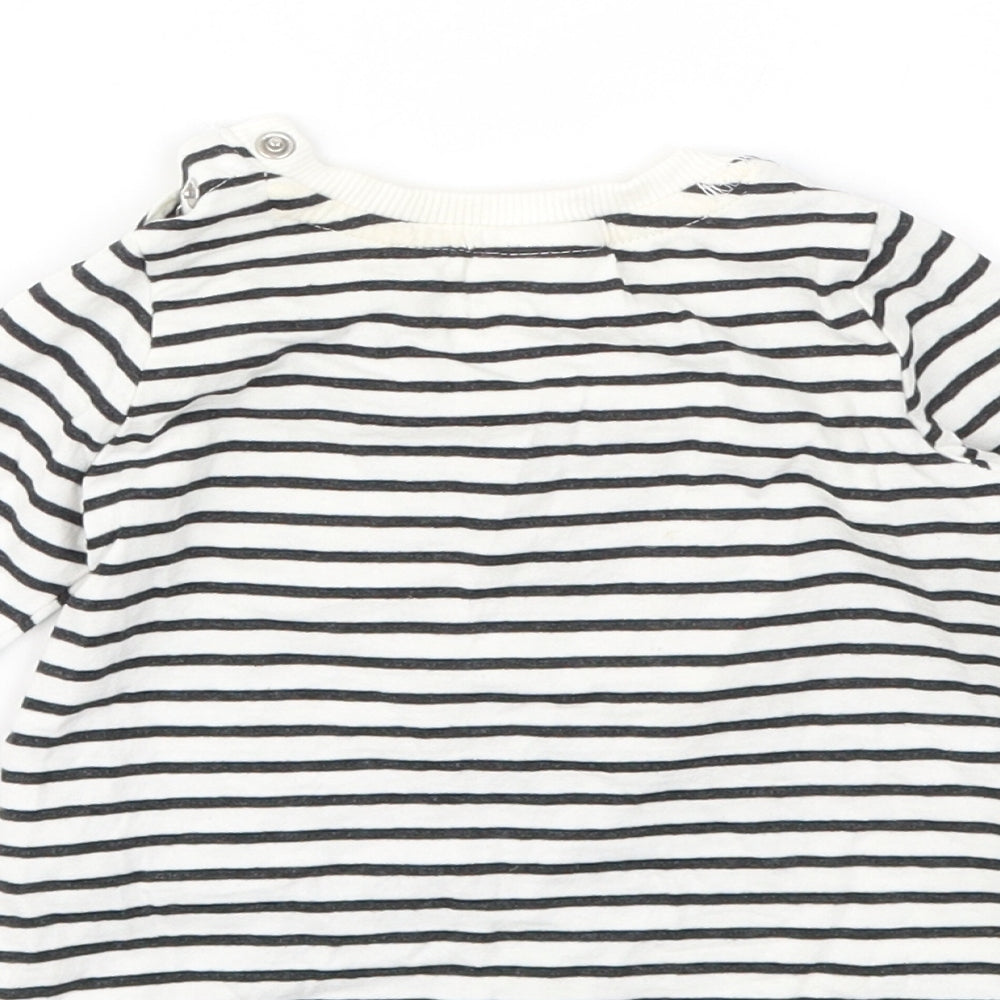 SO CUTE Boys Multicoloured Striped Basic Polo Size 6-9 Months