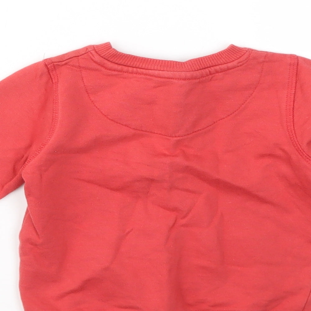 Urban Rascals Boys Red Henley Jumper Size 12-18 Months