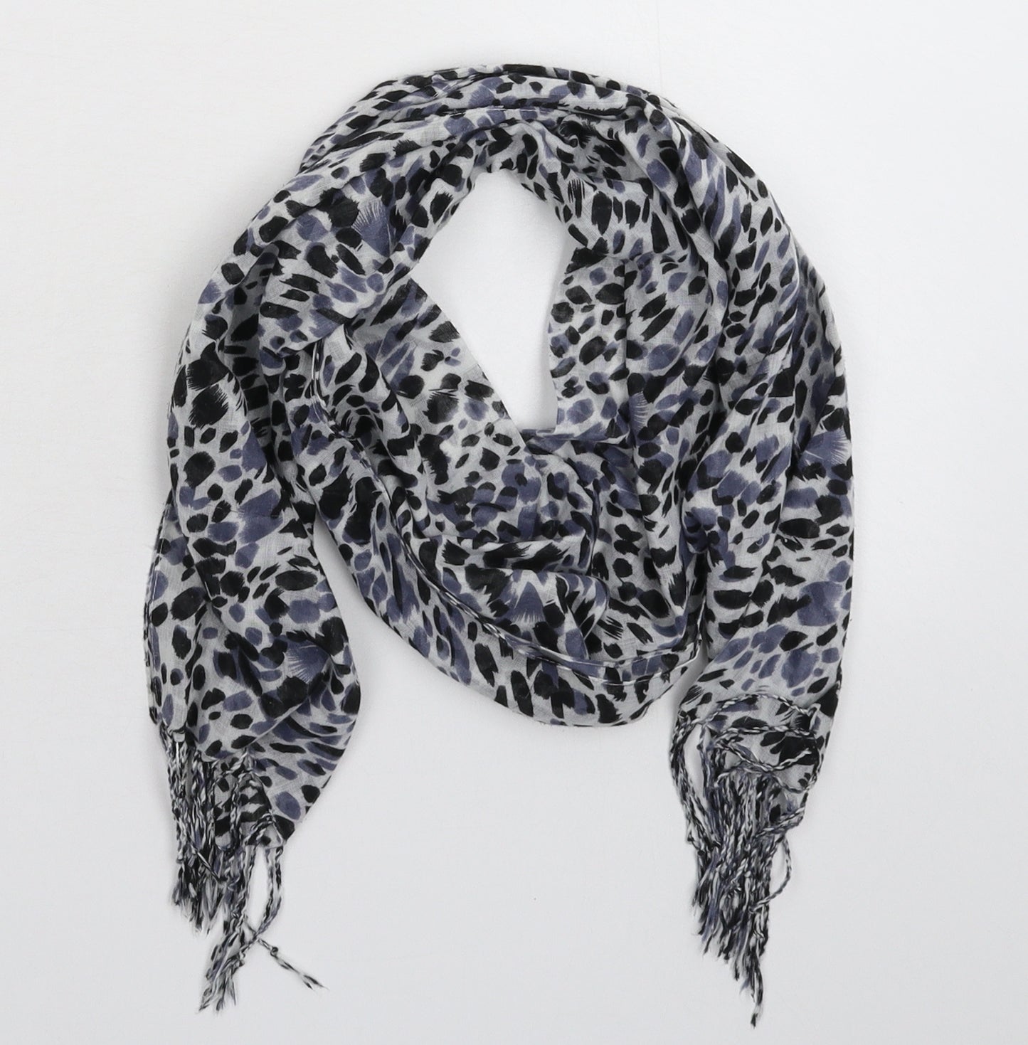 Preworn Womens Multicoloured Animal Print Knit Scarf