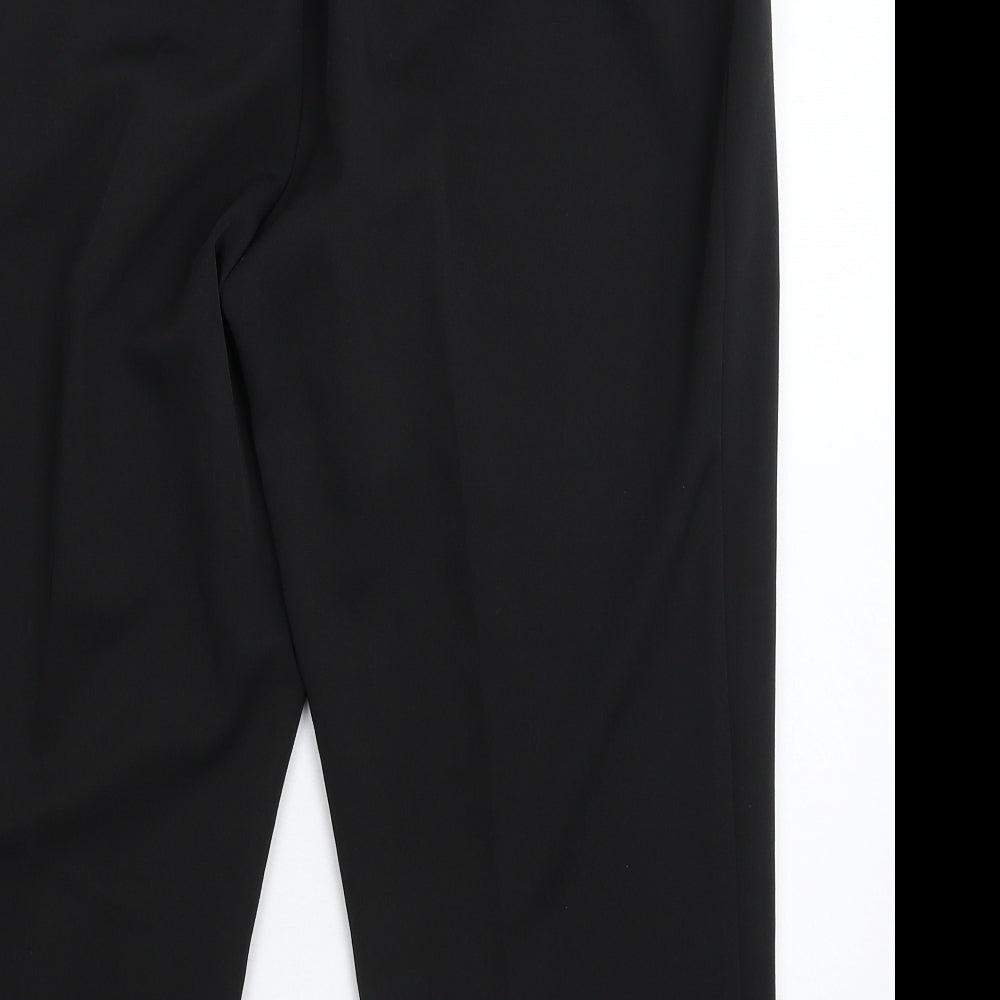 Wardrobe Womens Black Cropped Trousers Size 16 L23 in