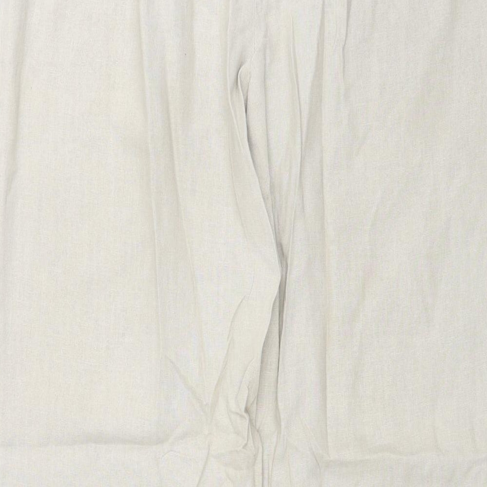 Marks and Spencer Womens Beige Trousers Size 14 L29 in